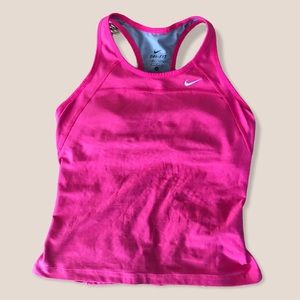 Pink Nike Dri-fit racerback tank top size medium